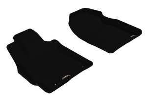 Mazda CX-7 Floor Mats - Front - 3D MAXpider - Kagu - Black - `07-`12